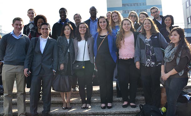 members of the team in france